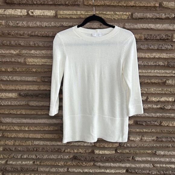 White Label The White Company Back Button Tunic Sweater Size 2 - Picture 7 of 9
